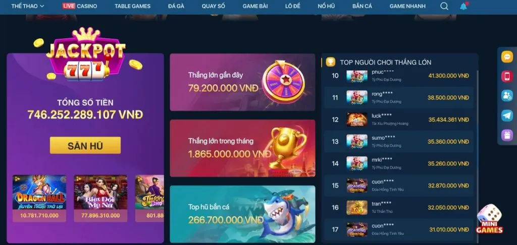 Đa dạng trò chơi cá cược